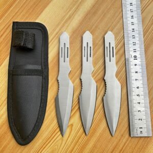 Trainingsset werpmessen YF050 – 3-delig, Satijn